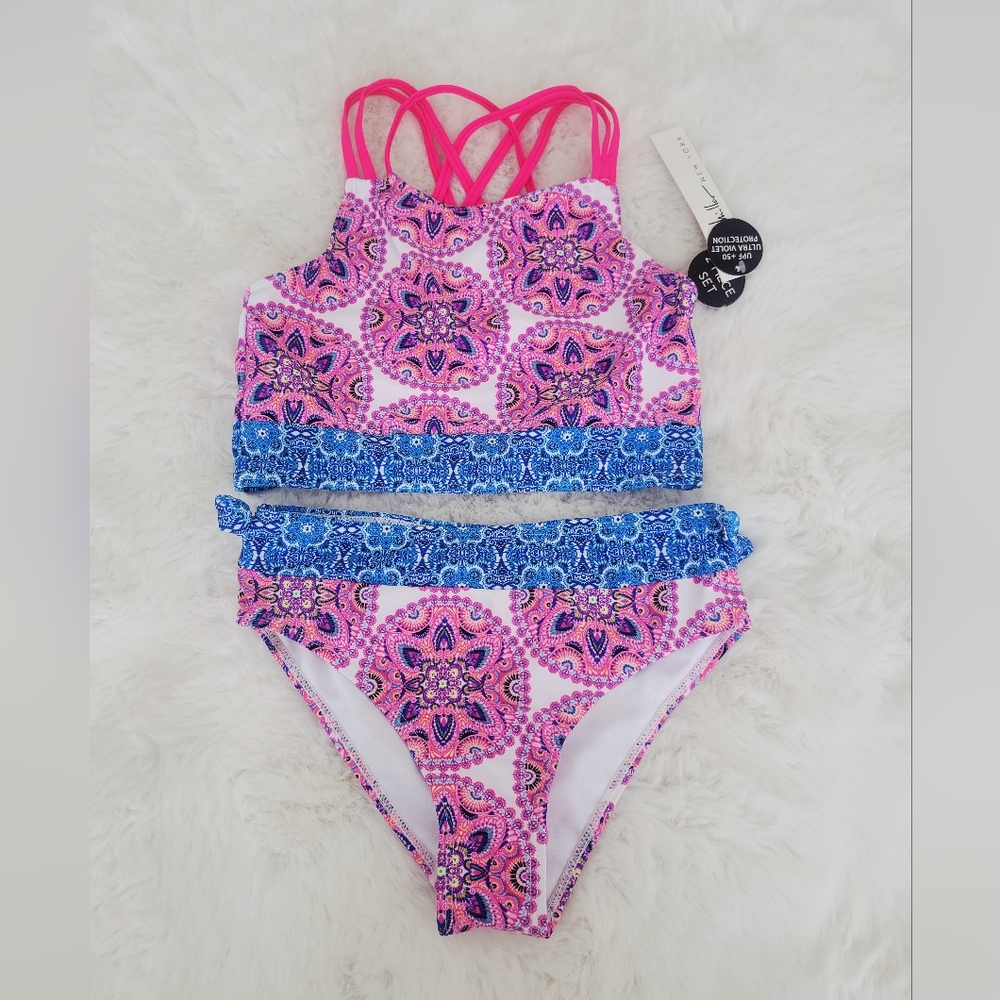🪼NICOLE MILLER 2 PIECE SWIMSUIT SIZE 14